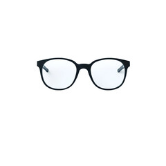 Fototapeta premium Photo of pair of black eyeglasses isolated on transparent background