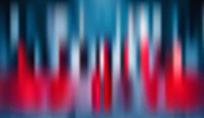 Abstract Red and Blue Vertical Motion Blur Background with Noise Texture;  Digital Art,  Modern...