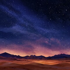 Fototapeta premium Milky Way and stars in a blue night sky on a dark background. With noise and texture, the universe is full with stars, nebula, and galaxies. Long exposure photo with white balance choice. incredible c