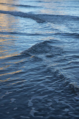 blue waves sea water background