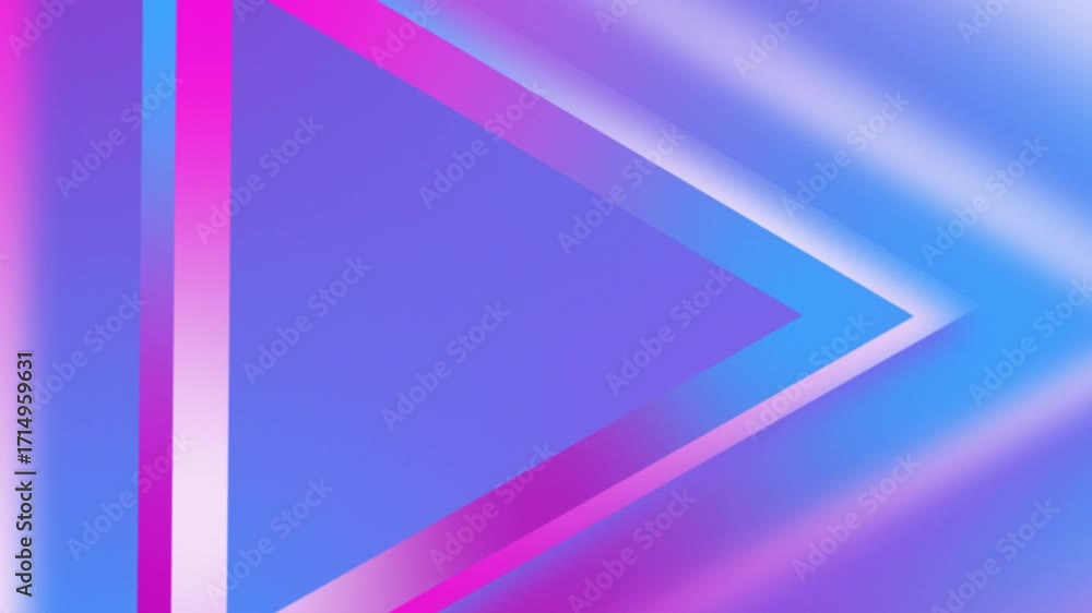 Poster vibrant triangular gradient background