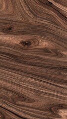 Obraz premium Close-up wood grain texture, dark brown tones, flowing patterns