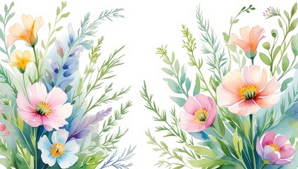spring background with flowers