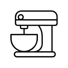 Discover the best stand mixer for your kitchen baking needs outline icon vector design