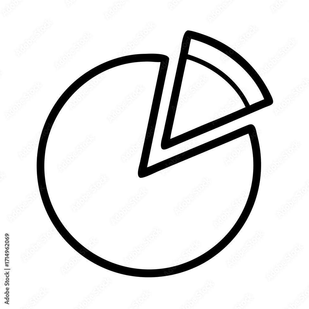Aufkleber pie chart diagram infographic data visualization business analytics statistics report design element