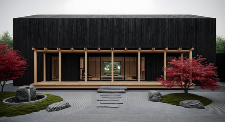 Modern Japanese Wabi-Sabi Villa