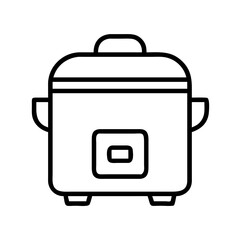 Illustration of a rice cooker appliance kitchen tool for cooking asian cuisine and food preparation