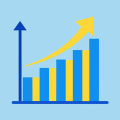 Growth graph trend trending sign