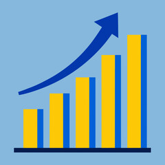 Growth graph trend trending sign