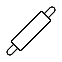 Rolling pin for baking dough pastry tool culinary utensil kitchenware cook equipment bakery item food flat