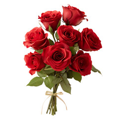 Beautiful romantic red rose bouquet for special occasions and elegant floral arrangements display