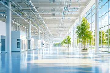 Energy Efficient Data Center Interior with Smart Power Distribution
