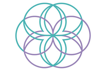 Naklejka premium a-geometric-vector-art-of-circle-harmony-vector--r.eps