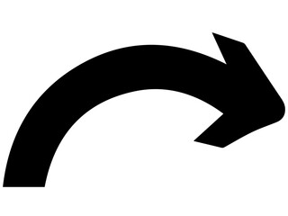 black and white arrow