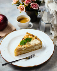 Indulge in a Delicious Slice of Cake paired perfectly with