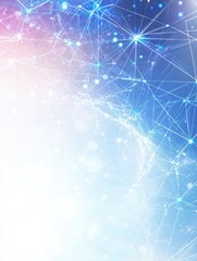 Colorful abstract digital background featuring connections and glowing points in a modern design for tech themes and presentations