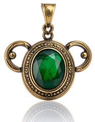 Green gemstone pendant