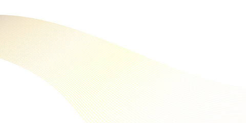Abstract golden shiny moving wave lines design element for banner design. Abstract futuristic technology wave glowing lines background.