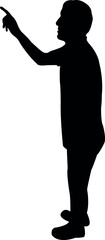 a man body silhouette vector