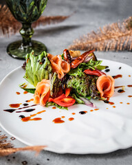 An Elegant Gourmet Salad Crafted with a Variety of Fresh