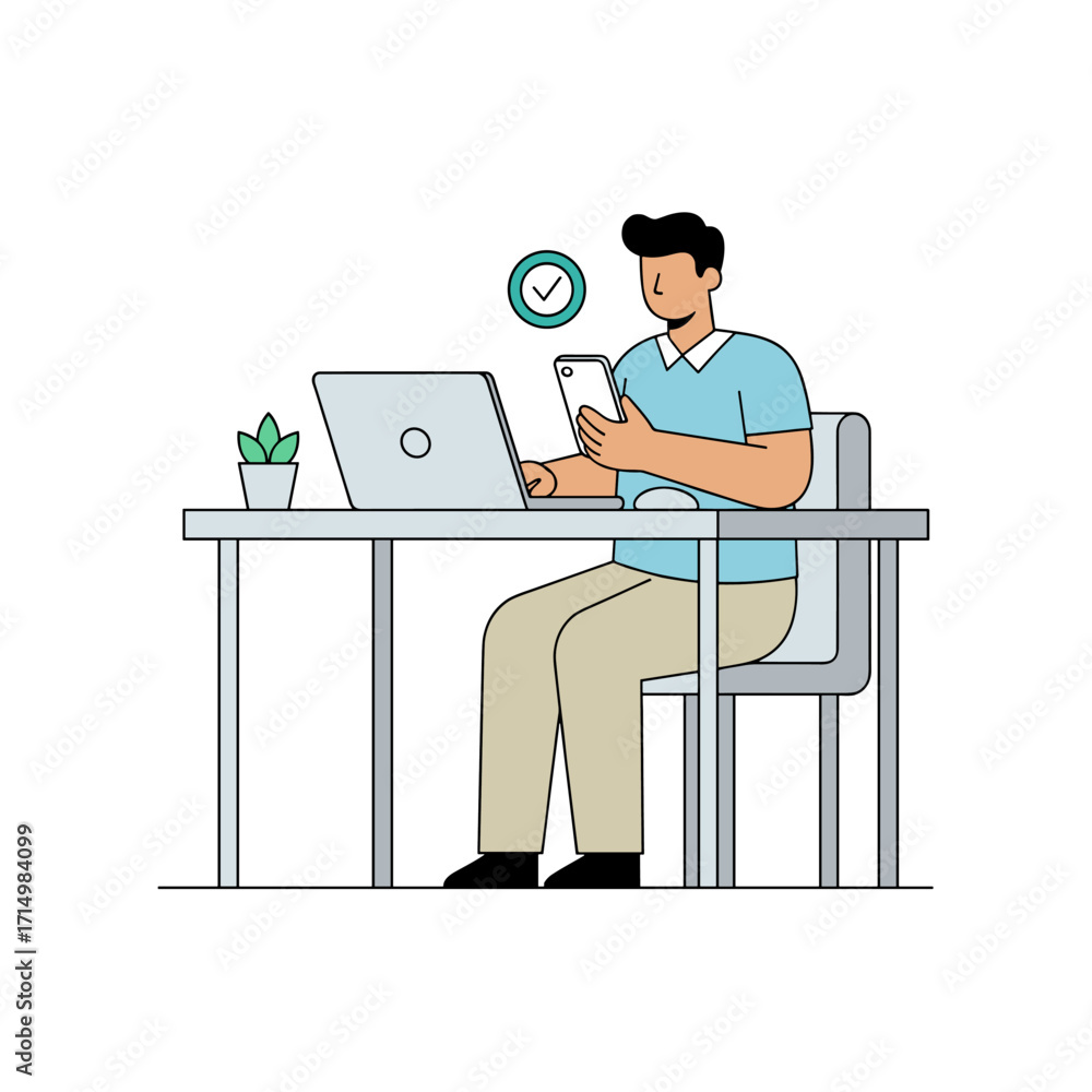 Aufkleber the concept of two-factor authentication involves a virtual safety shield icon when accessing a phon