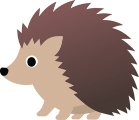 Autumn season hedgehog vector icon