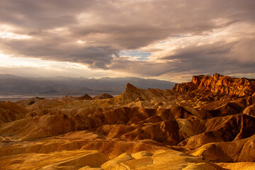 Sunset from Zabriskie Point, Death Valley National Park, California