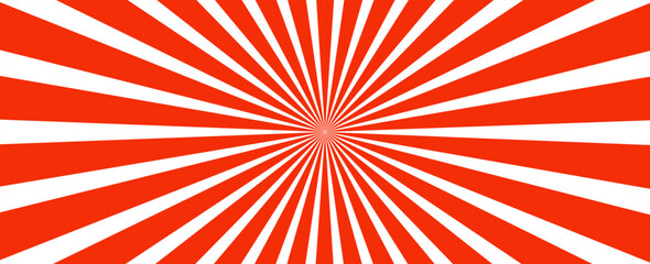 Ray sun light. Sunburst background. Radial circle line. Pattern starburst. Comic beam lines. Sun effect rays. Abstract firework. Concentration stripe. Cartoons lightning style. Vector illustration