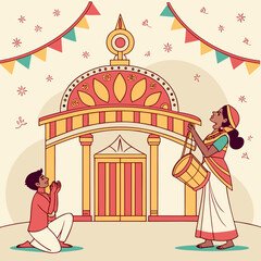 Durga Puja. Durga Puja is one of the most popular festivals in India. Durga Puja festival marks the victory of Goddess Durga over the demon Mahishasura. The ...
