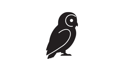 Owl vector on white background 
