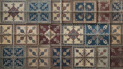 Traditional Turkish Carpet with Geometric Patterns
