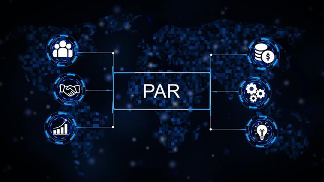 Global Business Network Partnership Strategy Growth Finance Innovation Teamwork Collaboration Concept Digital World Map Background