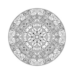 Ornamental round ornament, New Design Mandala