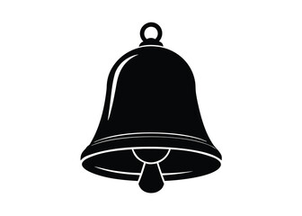 bell silhouette vector art icon