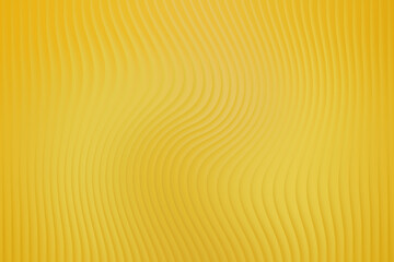 Abstract yellow textured surface with wavy lines creating a ripple effect design element for backgrounds