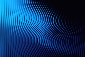 Abstract blue wave pattern with curved lines creating a textured and flowing visual effect design element