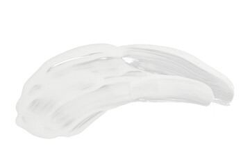 white cream or paint smear isolated on white or transparent png