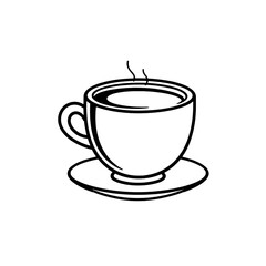 Obraz premium white cup of coffee