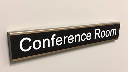 Conference Room Sign Occupied Vacant Slider with Braille - Professional Meeting Room Door Sign ADA Compliant