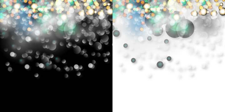Abstract Bokeh Lights Design with Black Background