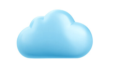 A blue cloud with a heart shape