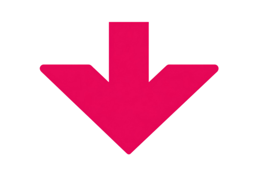 A pink arrow pointing down