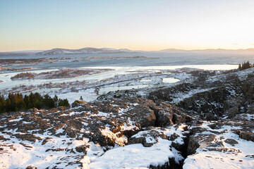 Obraz premium winter landscape with snow