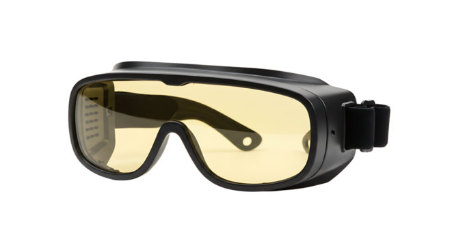 Protective Safety Glasses with Amber Lenses for Eye Protection