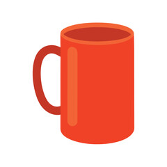 mug mockup flat color illustration
