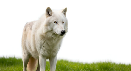 Obraz premium portrait of a white wolf