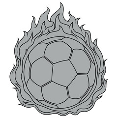 Soccer Ball on Fire