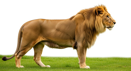 Obraz premium lion isolated on white background