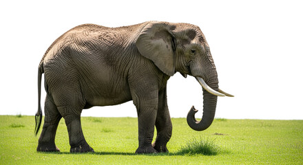 Obraz premium elephant isolated on white background