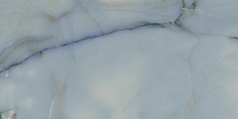 Blue Onyx Effect Porcelain Tile with Mirror Polished Finish, Large Format